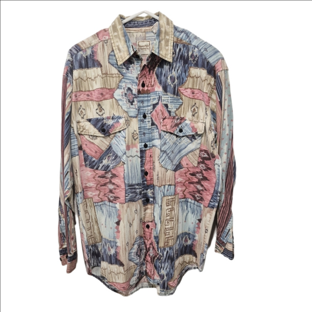 Western Plains Trading Co. Vintage Western Patchwork Size Med